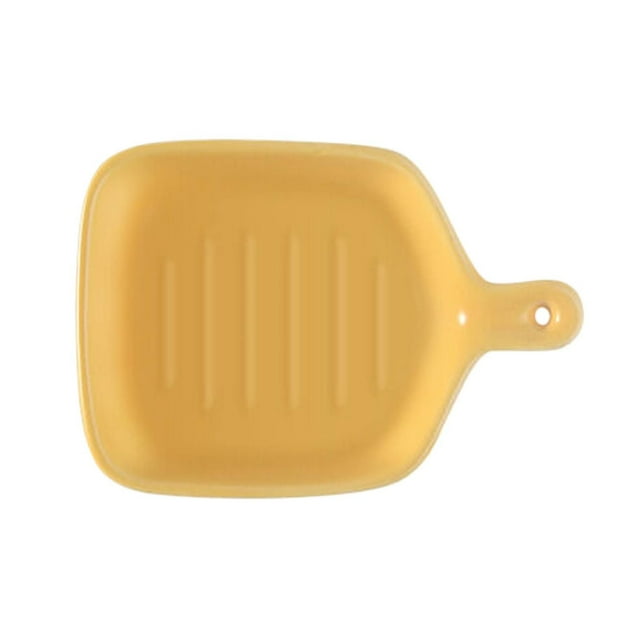 Liquidation en Liquidation Jaune 1x3,5po Bol à Fruits Assiette à Fruits Plat de Cuisson avec Poignée Style Simple Résistant à la Chaleur Compatible Micro-Ondes pour Aliments Cuisine Déco Maison