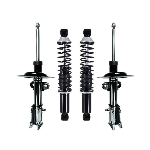 Set Front Strut-Rear Complete Shock To 2001-2007 Chrysler Town & Country VAN FWD