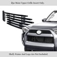 thumbnail image 3 of APS Compatible with Toyota 4Runner 2014-2019 Main Upper Stainless Steel Black Horizontal Billet Front Grill Grille Insert T65977J, 3 of 7