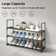 Fiuion Shoe Rack Multitier Metal Shoe Racks 12 Pairs Shoe Organizer