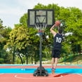 thumbnail image 3 of Panier de Basketball Portable Goplus à 11 Niveaux, Hauteur Réglable, Panier de Basketball et But, 3 of 10