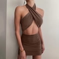 thumbnail image 2 of Vestido HUOGUO Fashion, minivestido sexy de verano para mujer, 2 of 5