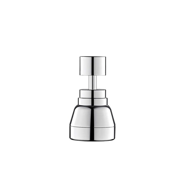 Billuyoard Extensor de grifos, cabezal práctico, fácil instalación, estilo Simple, conector de rotación de gran ángulo, rociador para el Cocina y Comedor Blanco plateado