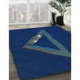 thumbnail image 2 of Ahgly Company Indoor Rectangle Patterned Blue Eyes Blue Area Rugs, 4' x 6', 2 of 6