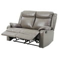 thumbnail image 2 of Ward 55 in. Gray Faux leather 2-Seater Reclining Sofa with Pillow Top Arm, 2 of 5
