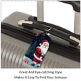 thumbnail image 3 of Square 2Pack PU Leather Santa Claus Cruise Luggage Tag with Privacy Cover and Name ID Tag for Travel Handbags Backpacks Luggage Tags, 3 of 6