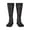 2 Black-1, variant on Womens Scissors And Comb Hair Stylist Salon Knee High Socks Comfy Thermal Boot Long Socks