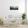 thumbnail image 2 of Stupell Industries Morning Sun over Misty Trees Landscape Photography White Framed Art Print Wall Art, 30 x 13, 2 of 9