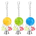 thumbnail image 2 of 3 Pcs Toy with Bells for Parrot Cockatiel Parakeet etc, 2 of 8