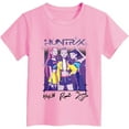 thumbnail image 4 of K pop Demon Chandail pour Filles, T-Shirt Graphique Mignon avec Dessin Animé, T-Shirt Tendance et Drôle, Chandail pour Enfants, Hauts Roses, Manches Courtes, Col Ras du Cou, 4 of 5
