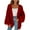Red, variant on Dellytop Womens Chunky Cardigan Cable Knit Oversized Open Front Cardigan Sweaters