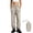 Khaki, variant on Tqcoqu Women's Waterproof Windproof Outdoor Hiking Pants,Packable Elastic Waist Breathable Biker Pants with Zipper Pockets,Beige Women's S-XXXL