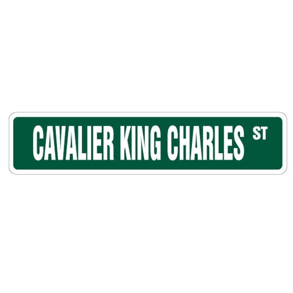 CAVALIER KING CHARLES Street Sign dog purebred pet lover animal | Indoor/Outdoor |  36" Wide