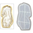 thumbnail image 4 of Molde para posavasos, fundición de resina, moldes de silicona para joyería, manualidades de cristal epoxi 155x89x15mm, 4 of 9
