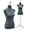 Gray, variant on QRKD Mannequin Body Dress Form Torso Female Manikin 49.6-63.4 Inch Height Adjustable Wooden Tripod Stand High Density Foam Portable Display Mannequin (Grey, 49.6-63.4 Inches)