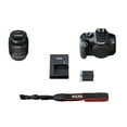 thumbnail image 4 of Canon EOS Rebel T100 / 4000D DSLR Camera with 18-55mm + 75-300mm + 420-800mm Super Telephoto Lens + Optics Filter Set, Camera Bag + Sandisk Ultra 128GB Memory + Al's Variety Cleaning Kit, And More, 4 of 8