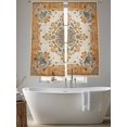 thumbnail image 5 of Burnt Orange Boho Sheer Curtains 63 Inch Length 2 Panels Set, Southwestern Ethnic Geometric Voile Window Treatment Rod Pocket Curtains Sheers Drapes for Bedroom/Living Room/Kitchen 52x"63"x2, 5 of 7