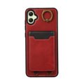 thumbnail image 5 of Wallet Back Case for Samsung Galaxy A05 with Wrist Strap, Stylish Magnetic Card Holder Finger Ring Kickstand PU Leather Lanyard Shockproof Slim Phone Case for Samsung Galaxy A05, Red, 5 of 7