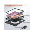 thumbnail image 7 of iPad Pro 12.9 Case 2022 2021 6th 5th Generation, Shockproof Cover with Pencil Holder and Rotating Kickstand Hand Strap / Shoulder Strap, 7 of 7