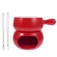 thumbnail image 1 of Miangastore 1 Set of Practical Chocolate Pot Chocolate Fondue Ceramic Cheese Melting Pot, 1 of 9