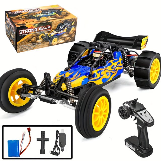 RC Car, 1/14 Scale 2.4GHz Remote Control Car, 4WD 50km/h High-Speed Racing Car, Off-Road Buggy Drift Car RTR With Aluminum Alloy Chassis