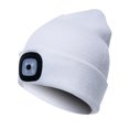 thumbnail image 1 of Gorro unisex recargable con faro LED, gorro de punto cálido para seguridad en invierno, regalos para hombres, mujeres y papá, 1 of 6