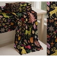 thumbnail image 6 of Soimoi Black Cotton Voile Fabric Reindeer,Oranaments & Tree Christmas Print Fabric by the Yard 42 Inch Wide, 6 of 7