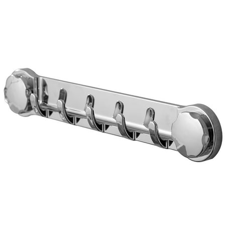 

5 In 1 Wall Mount Robe Suction Cup Stainless Steel Door Wall Hook Coat Bathroom