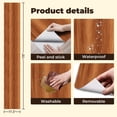 thumbnail image 4 of Peel and Stick Wallpaper Contact Paper Wooden Texture Rich Orange Brown Tones Self Adhesive and Removable 17.7in x 118in, 4 of 8
