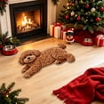 thumbnail image 6 of Funny 2D Dog Shaped Floor Mat, Soft Non-Slip Fleece Door Rug for Entryway Bedroom Bathroom, Cute Pet Print Indoor Carpet, 23.6 x 15.9 Inch Multicolor, 6 of 7