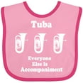thumbnail image 3 of Inktastic Funny Tuba Player Music Joke Boys or Girls Baby Bib, 3 of 4
