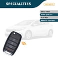thumbnail image 3 of AKS KEYS Replacement for Kia Key Fob 4 Buttons That Use FCC OSLOKA-875T and Part Number 95430-A7200, 3 of 5
