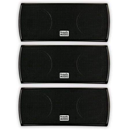 Acoustic Audio AA32CB Mountable Indoor Speakers 900 Watts Black Bookshelf 3 Speaker