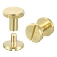 thumbnail image 1 of Unique Bargains 10x8mm Flat Studs Rivet Binding Rivets Screw Back Rivets DIY 15 Pack, 1 of 4