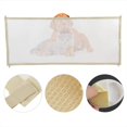 thumbnail image 2 of Safety Gate-Foldable Pets Safety Gate Door Fence Breathable Enclosure for Dogs(Dark Beige), 2 of 7