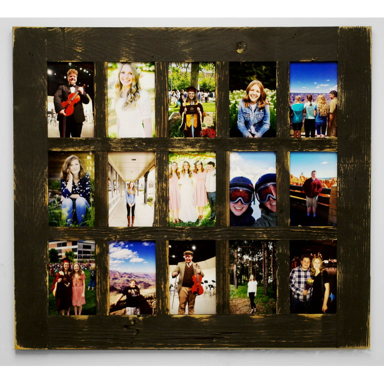 at Home 6-Opening Windowpane Collage 4 x 6 Photo Frame