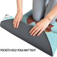 thumbnail image 3 of Cartoon Dog Hot Yoga Mat Towel Non Slip for Hot Yoga - Quick-Drying Yoga Mat Cover with 4 Corner Pockets with Travel Bag - Hot Yoga Towel Non Slip 74"x26", 3 of 6