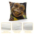 thumbnail image 4 of Pratyus Banana Smile Modern Rustic Decorative Couch Pillow Cases with Zipper Home Decor for Home Decor All Year Round Pillowcase 1PC 12x12in, 4 of 5