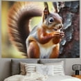 thumbnail image 2 of Orinice  Funny Squirrel Tapestry Flag Wall Hanging Wall Art Funny Poster Banner Aesthetic Wall Tapestries for Bedroom Living Room Dorm Backdrop Home Decoration 50x40inch, 2 of 6