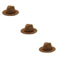 thumbnail image 1 of Qarigey Sombreros grandes de invierno de Color sólido vestido de ala ancha gorras de lana cálidas mujeres hombres vaquero niños al aire Type1 NO1, 1 of 6