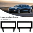 thumbnail image 2 of License Plate Frame for Tesla Model 3 Model Y 2017-2021 Front License Plate Frame Free Perforation American License Plate Mounting Holder Auto Accessories Modification, 2 of 11