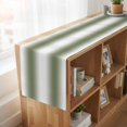 thumbnail image 6 of Dark Green 70 Inch Table Runner, Modern Gradient Vertical Stripes Geometric Farmhouse Dresser Scarf Cotton & Linen Tablerunner for Dining/Kitchen Island/Holiday Party Décor 13" x 70", 6 of 9
