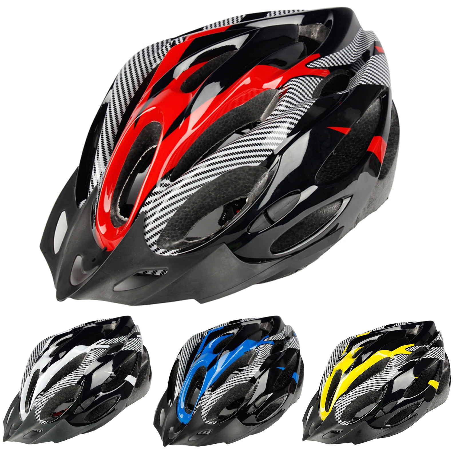 Juhai Fashion Carbon Fiber Shockproof Adjustable Mountain Bike Bicycle Cycling Helmet