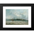 thumbnail image 2 of Alfred Copestick 18x13 Black Modern Framed Museum Art Print Titled - New York from the Harbor Showing the Battery and Castle Garden (1858), 2 of 5