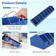 thumbnail image 3 of Comederos para Palomas Grandes de 4 Pzas, Dispensadores para Pájaros de 8 Ranuras, Platos de Alimentación para Aves con Alambres de Acero Extraíbles, Contenedores Espesos para Dispensar Alimentos para Alimentar Loros, Pollos y Patos, 3 of 5