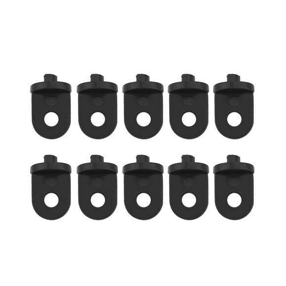 Nimomo 10 PCS Serre Crochet Durable en Plastique Serre Crochet Plante Fleur Cintre(Le Noir)