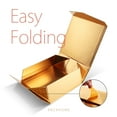 thumbnail image 6 of PACKHOME Gift Box Gold Gift Box Large Gift Box with Lid, 9.5x9.5x3.5 Inches, Bridesmaid Proposal Box, Square Gift Box Sturdy Box Luxury Gift Box Collapsible Magnetic Closure Gift Box (Glossy Gold), 6 of 7
