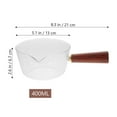 thumbnail image 2 of HOMEMAXS Milk Heating Pot Glass Milk Pan Mini Butter Warmer with Handle for Kitchen Use, 2 of 8