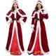 thumbnail image 1 of Disfraz de Navidad para mujer adulta, talla grande, vestido rojo, ropa de actuación navideña, 1 of 6