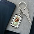 thumbnail image 5 of Tarot Card The Temperance Keychain Dog Tag Stainless Steel or 18k Gold, 5 of 16